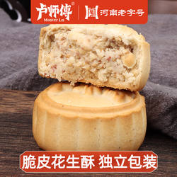 卢师傅月饼花生酥椰蓉酥酥皮黑芝麻椒盐枣蓉巧克力蔓越莓椰蓉月饼