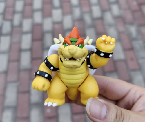 原单散货 超级马里奥伊吉王酷霸王路易吉可动人手办车载装饰摆件