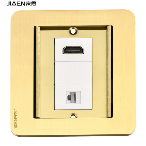 双开门式hdmi高清4k多媒体插座