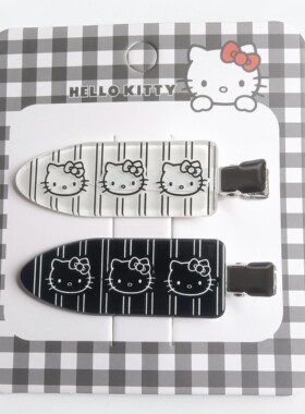 可爱风KT猫儿无痕夹刘海夹日韩女孩洗脸化妆发卡碎发夹鸭嘴夹发饰