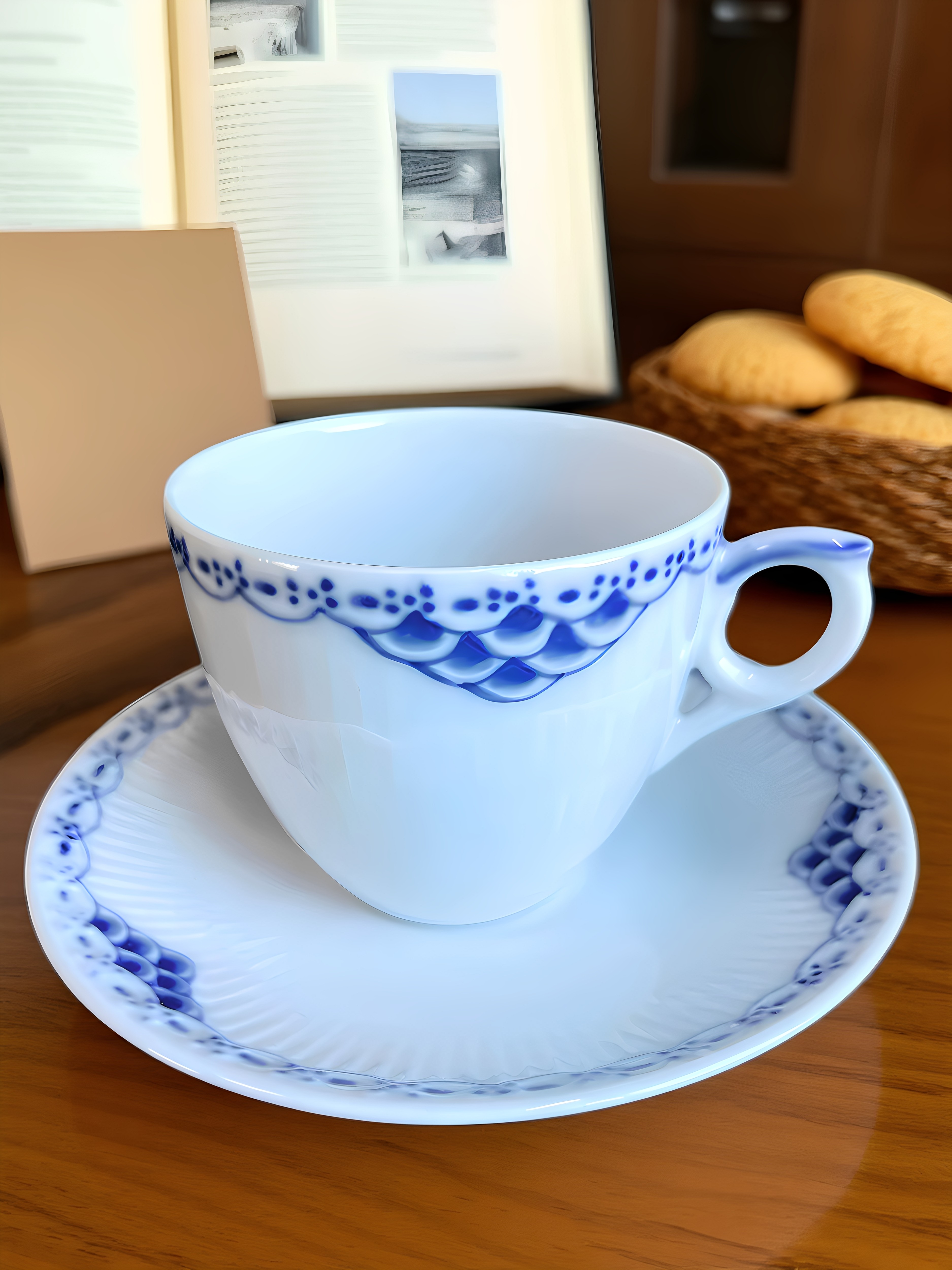 手绘茶杯碟royalcopenhagen丹麦