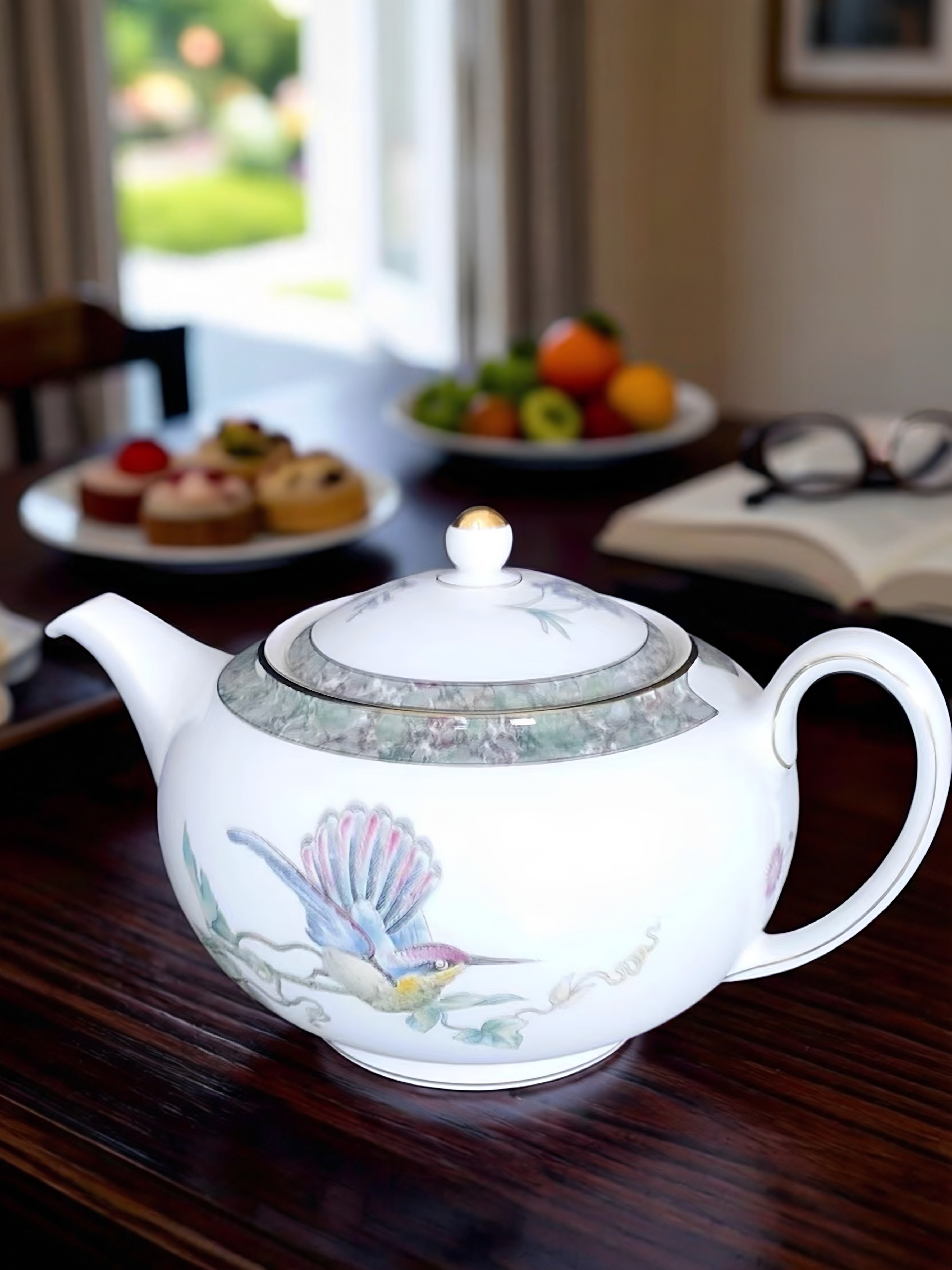 茶壶Wedgwood蜂鸟hummingbird