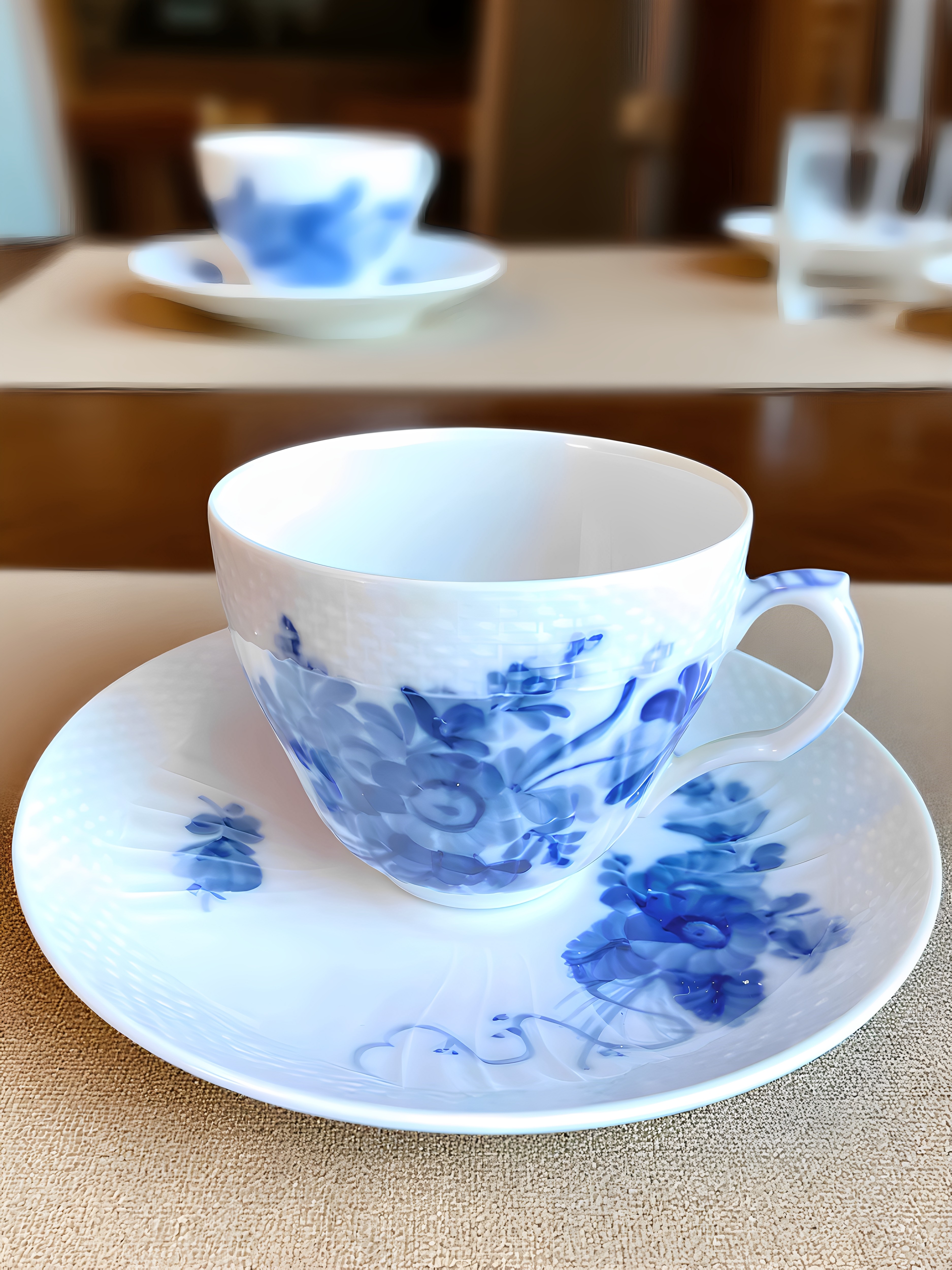 茶杯手绘茶杯碟RoyalCopenhagen
