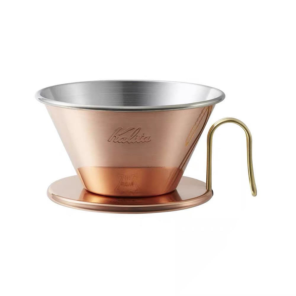 日本原装进口Kalita TSUBAME 手冲杯咖啡铜质蛋糕滤杯篮型155/185