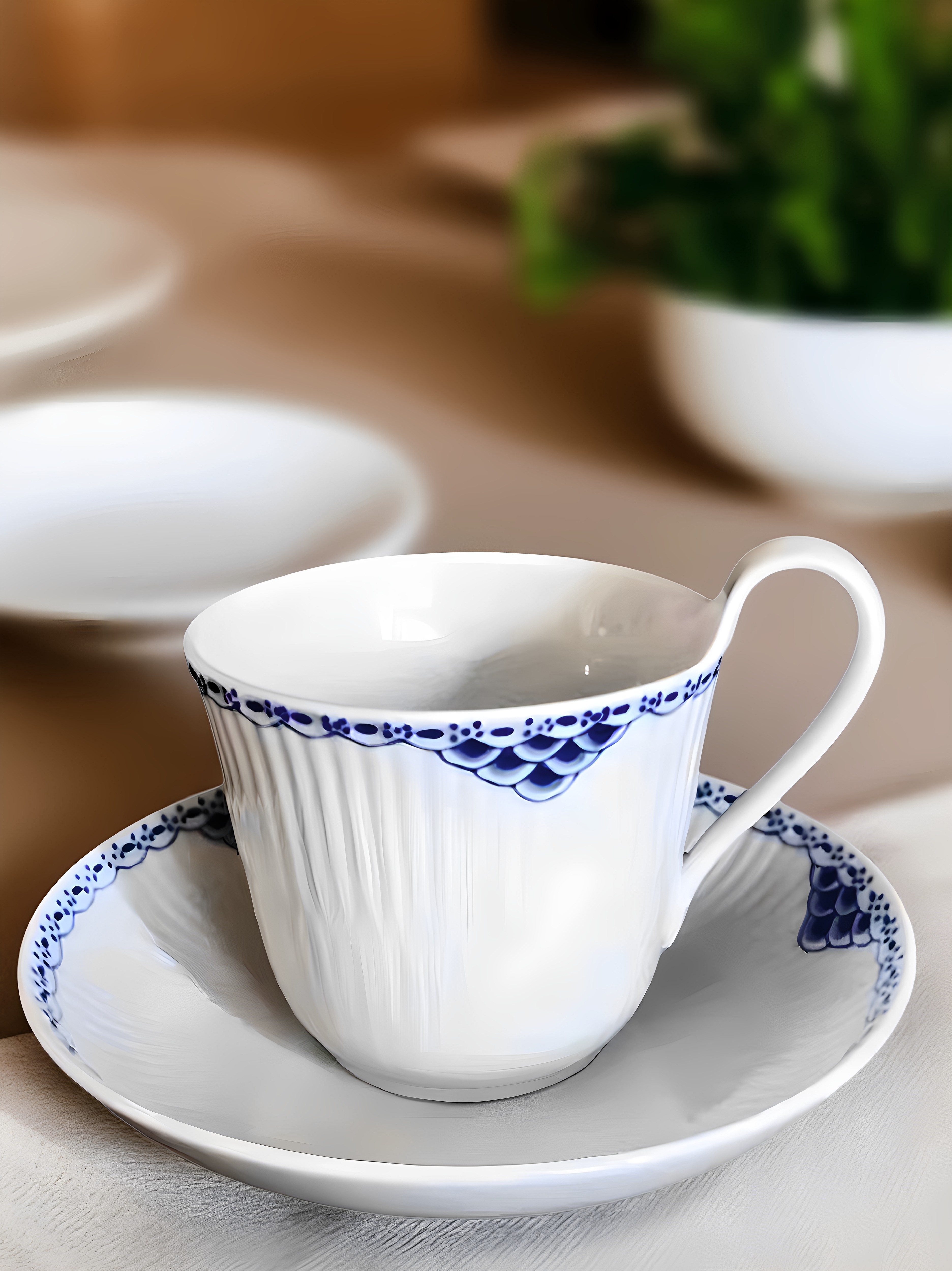 丹麦皇家哥本哈根Royal Copenhagen公主蓝系列咖啡杯茶杯碟北欧风