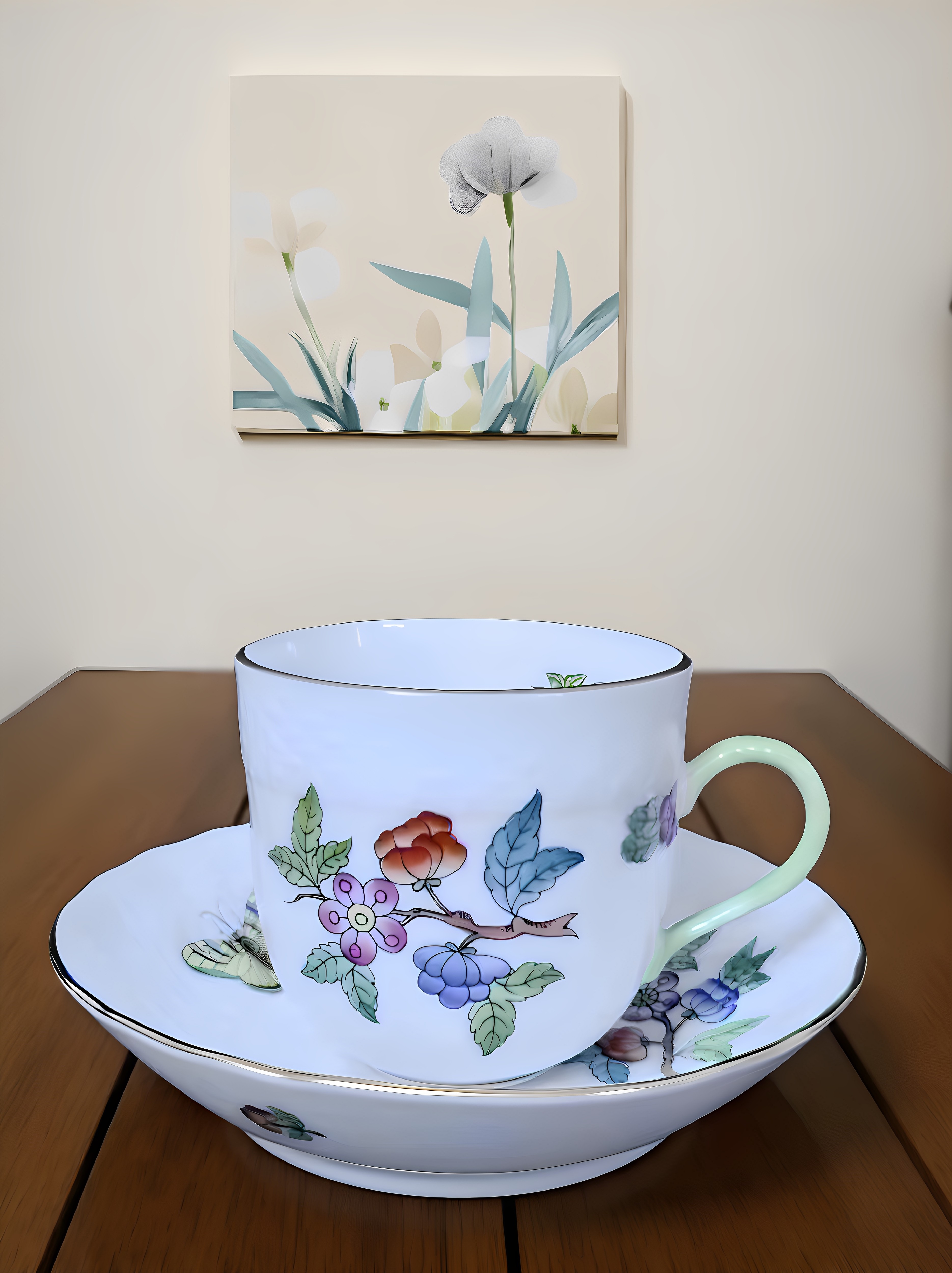 茶杯咖啡杯瓷器Herend手绘