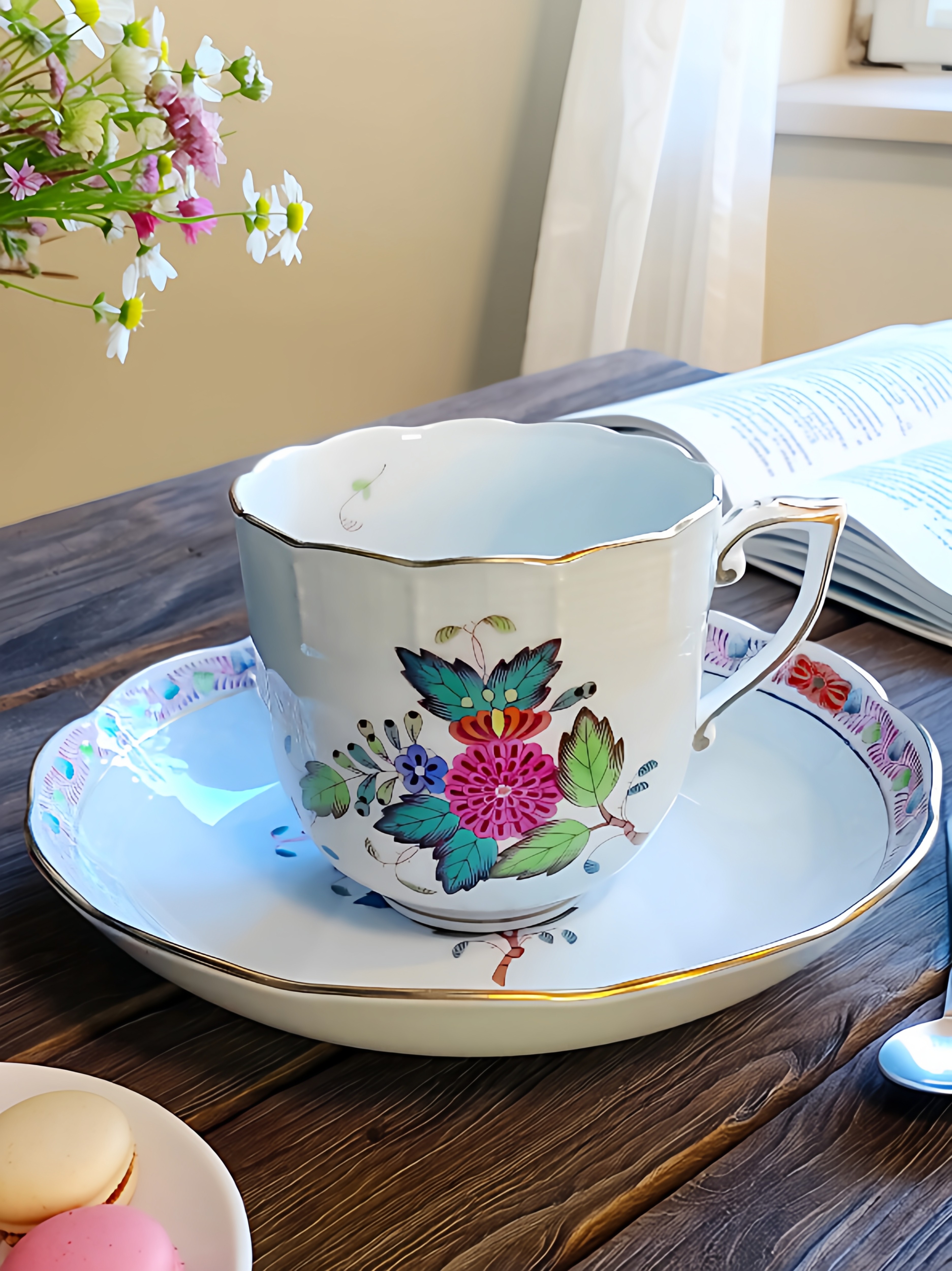 匈牙利名瓷HEREND赫伦瓷器茶杯碟