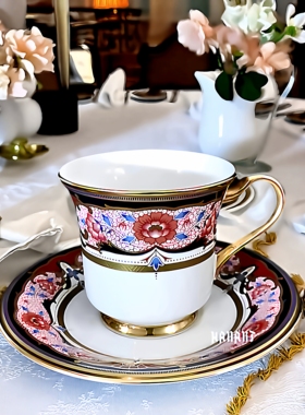 日本Noritake则武golden procession高端神灯系列复古骨瓷咖啡杯