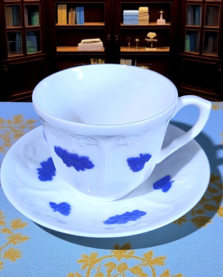 Rorstrand瑞典浮雕葡萄咖啡杯