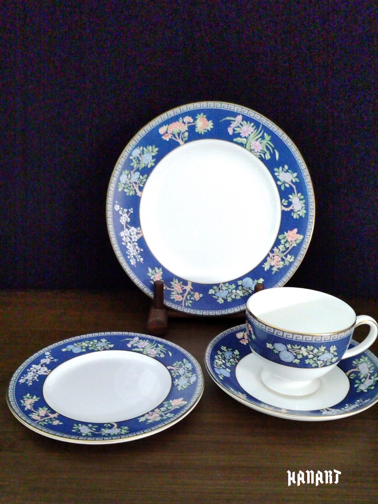 英国原产皇室瓷器Wedgwood Blue Siam暹罗系列咖啡杯红茶杯蛋糕盘