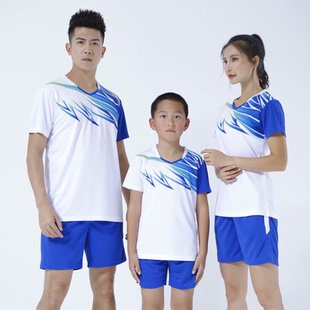 男女羽毛球服套装定制乒乓球网球拍球服队服儿童成人运动速干短袖