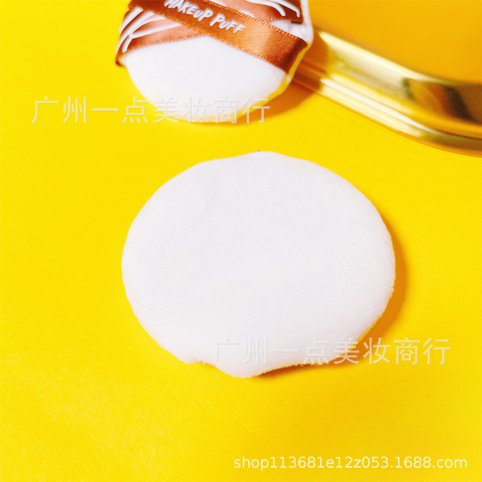 炫彩芬龄双丝带散粉扑水晶绒蜜粉扑散粉扑取粉清晰双丝带定妆粉扑