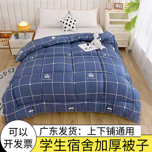 广东发货冬天加厚保暖被子冬季 棉被学生宿舍员工单人家用双人被芯