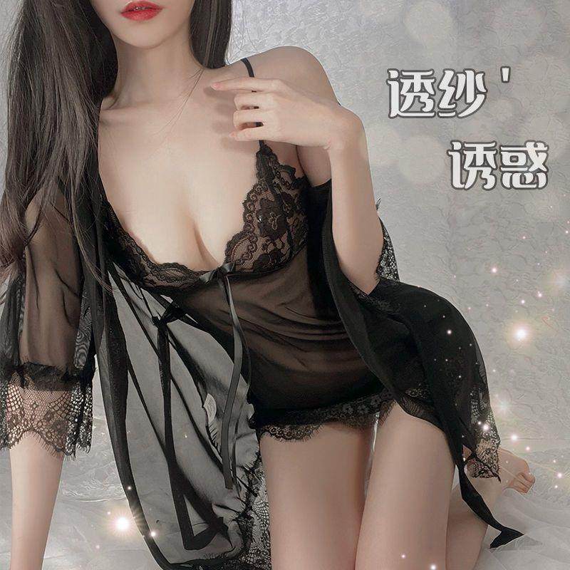 内衣性感睡裙睡袍诱惑套装蕾丝透明纯欲睡衣免脱,女士内衣/男士内衣/家居服,连裤袜/打底袜,淘宝优惠券,粉丝福利购,淘宝优惠卷