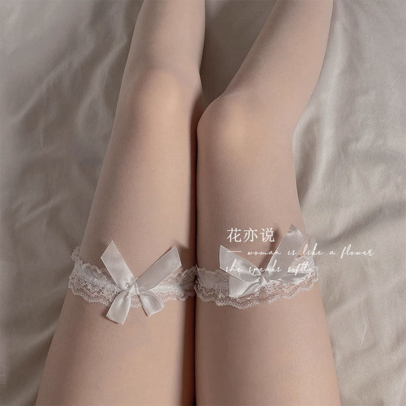 【花花大码】80-180斤性感纯欲蕾丝薄款过膝袜子蝴蝶结长筒袜白丝,女士内衣/男士内衣/家居服,长筒袜,淘宝优惠券,粉丝福利购,淘宝优惠卷