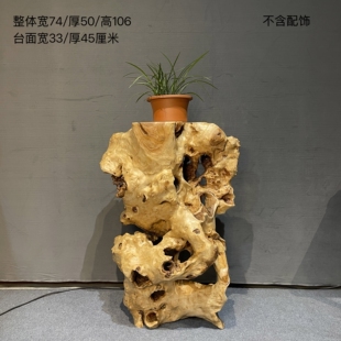 天然根雕花架盆景绿植花卉置物架，