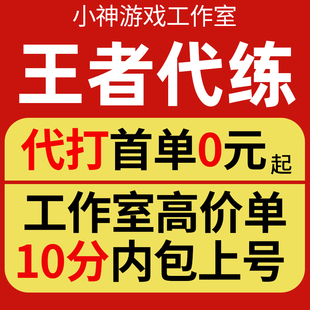 王者荣耀代练陪练代打排位战力赛随机省标金牌任意小国标包标
