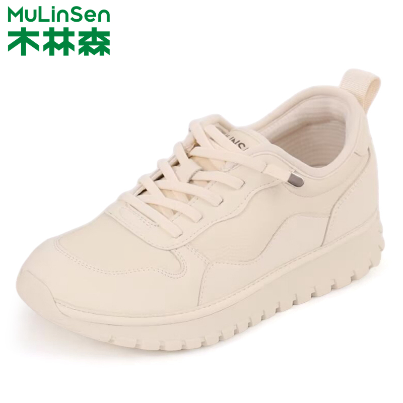 木林森真皮舒适运动休闲鞋女