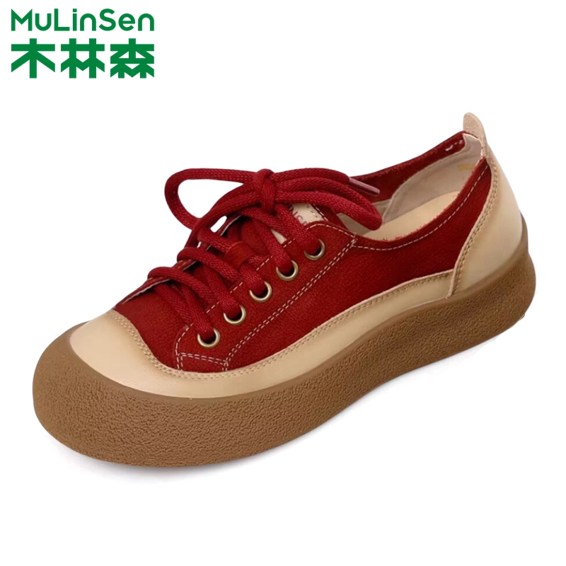 木林森小众原创系带百搭舒适板鞋