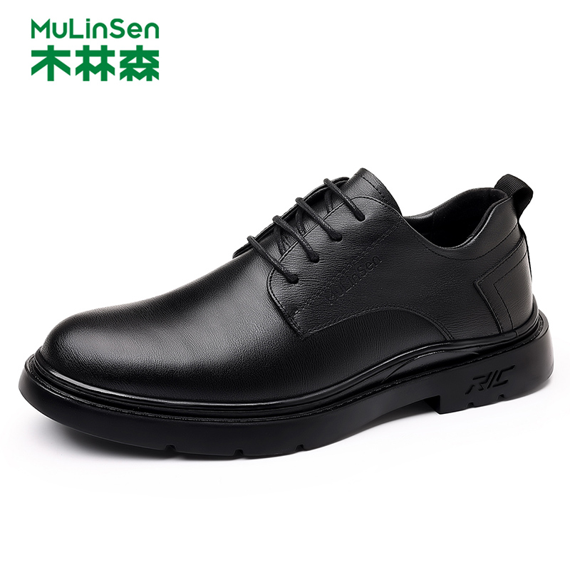木林森中年英伦商务正装男鞋