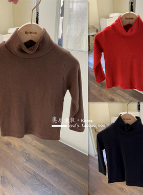 现货韩国进口童装冬装新款女童舒适绒绒外套儿童上衣21521