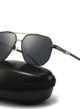 新款偏光变色金属太阳镜男驾驶司机开车蛤蟆镜男户外钓鱼墨镜男