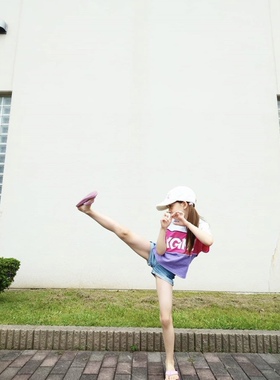 不退不换清日系潮品夏季新款拼色连帽卫衣款式连衣裙T恤组合