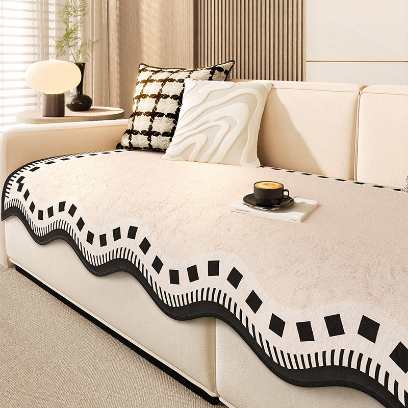 沙发垫现代简约高级感直排坐垫皮沙发套罩三人座沙发巾可定制垫子,居家布艺,沙发垫,淘宝优惠券,粉丝福利购,淘宝优惠卷