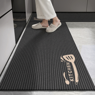 厨房专用地垫厨房垫家用长条地毯防水防油耐脏防滑加厚垫进门地垫