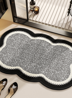 2026新款仿亚麻浴室地垫吸水卫生间门口进门防滑脚垫家用地毯卫浴