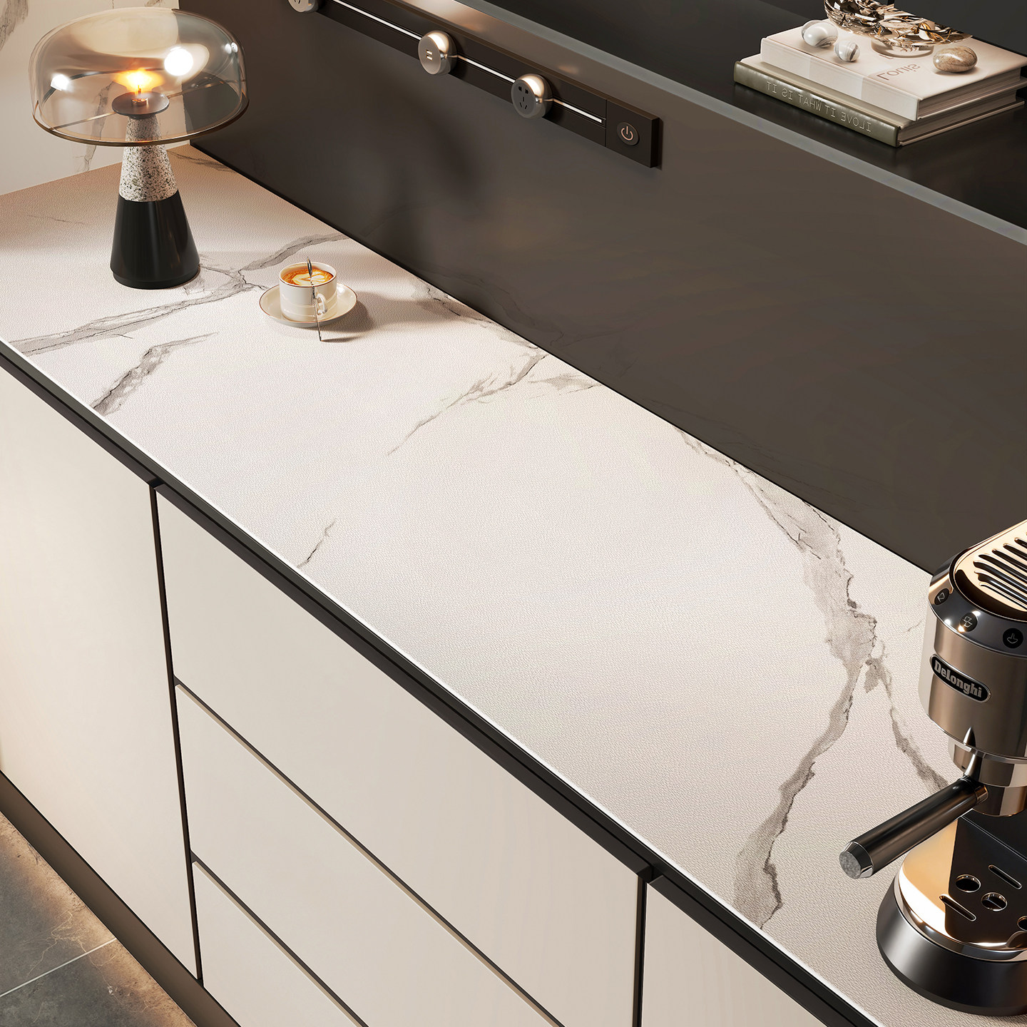 现代餐边柜垫高级免洗桌布PVC耐高温桌垫餐桌面保护垫防油防水垫,居家布艺,桌布,淘宝优惠券,粉丝福利购,淘宝优惠卷