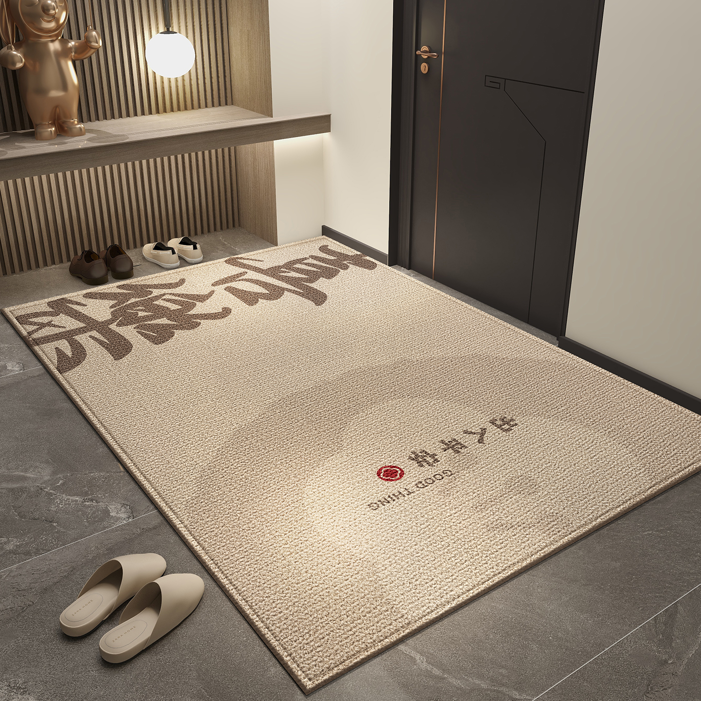 入户门地垫进门门口高级感地毯防滑入户家用可裁剪门垫脚垫门地垫