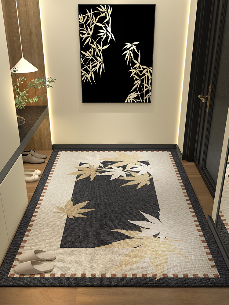 2024新款法式入户门地垫复古中式耐脏进门垫门口玄关高级客厅地毯