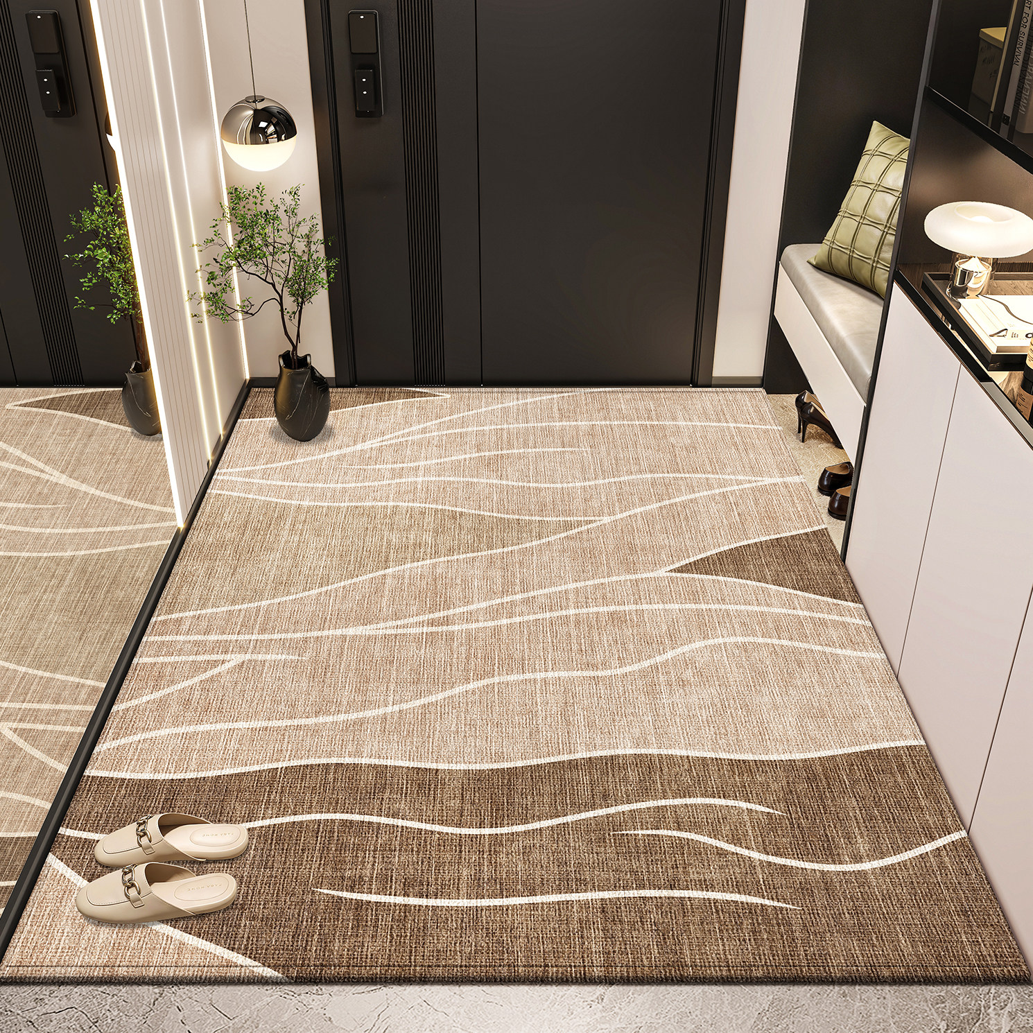 入户门地垫耐脏免洗门口专用地毯新款入户防水防滑脚垫玄关可裁剪,居家布艺,入户地垫,淘宝优惠券,粉丝福利购,淘宝优惠卷