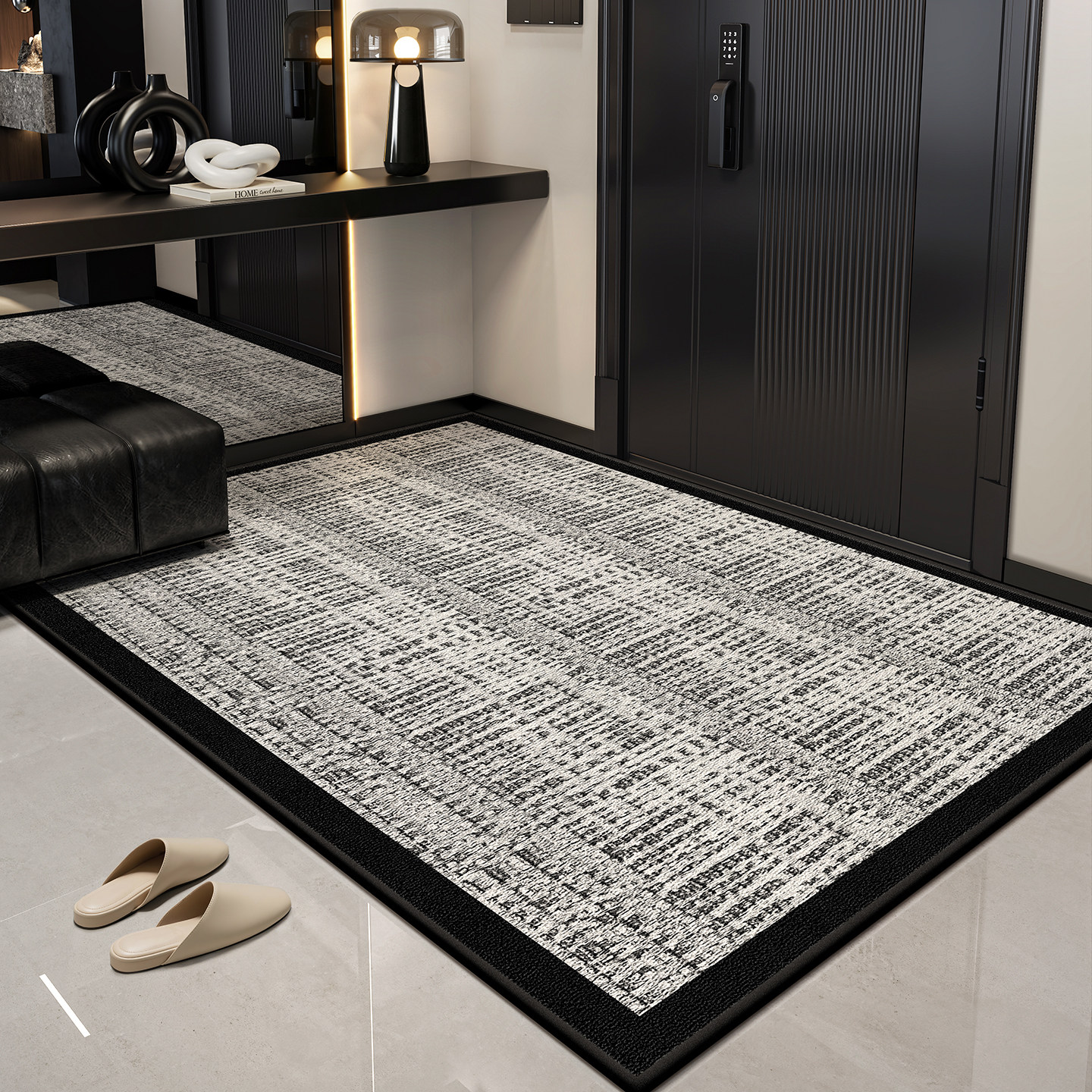新款轻奢入户门地垫防滑耐脏脚踏垫免洗家用进门地毯入户门口门垫