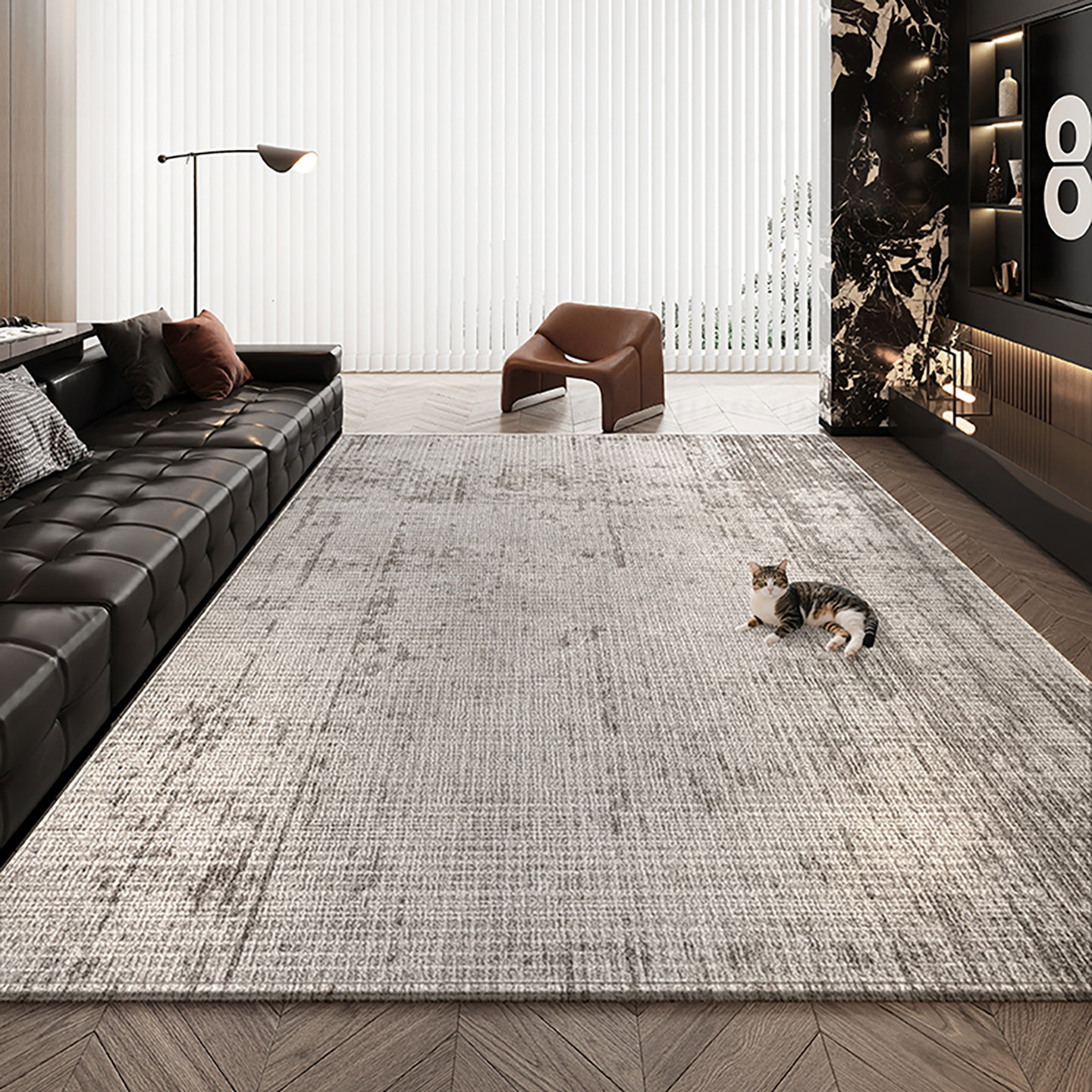 意式地毯客厅2026新款简约免洗可擦防水卧室地垫床边高级感沙发毯