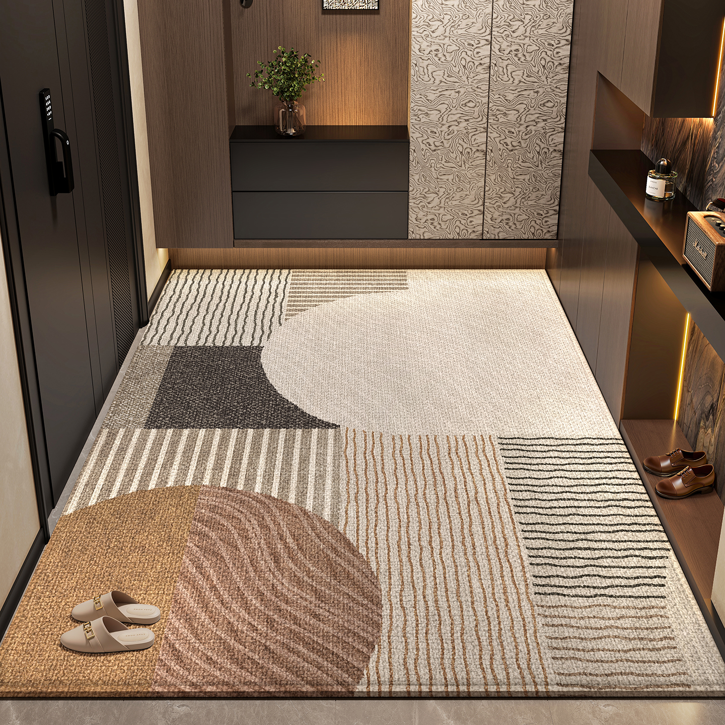 高级轻奢家用进门口地垫入户门垫防滑脚垫子门厅客厅踩脚地毯定制