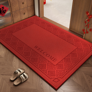 新款红色地垫入户门垫进门门口脚垫门外蹭脚垫防滑耐脏可裁剪垫子
