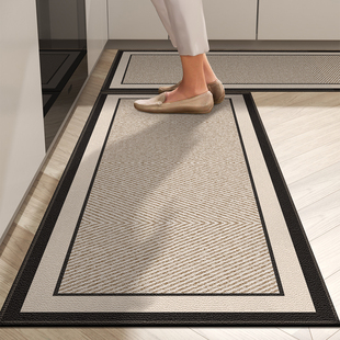 厨房地垫防滑防油可擦免洗防水专用脚垫子2026新款 地面地毯易打理