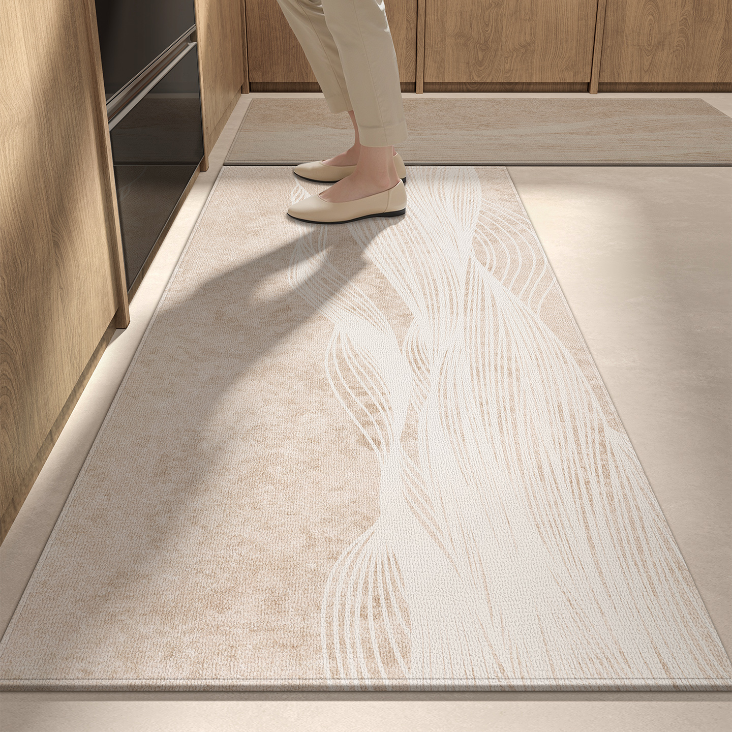 厨房地垫免打理可擦洗防油污脚垫