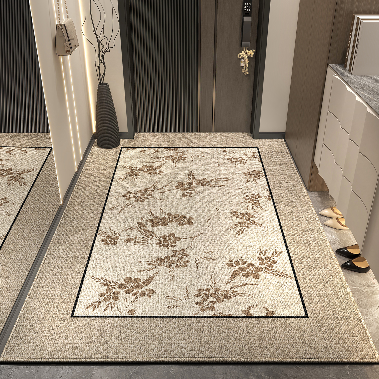 入户门地垫2025新款高级地毯大门口进门垫客厅玄关防滑脚垫可定制