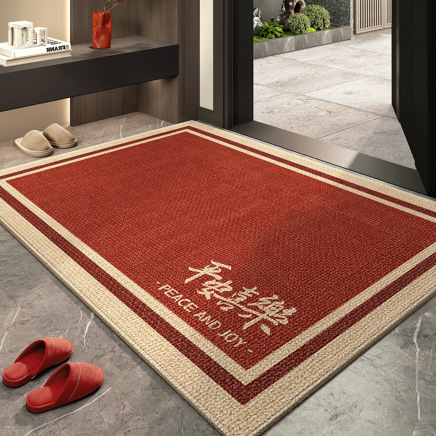 入户门地垫进门脚垫门口地毯红色高端门垫新房乔迁喜庆新款可裁剪,居家布艺,入户地垫,淘宝优惠券,粉丝福利购,淘宝优惠卷