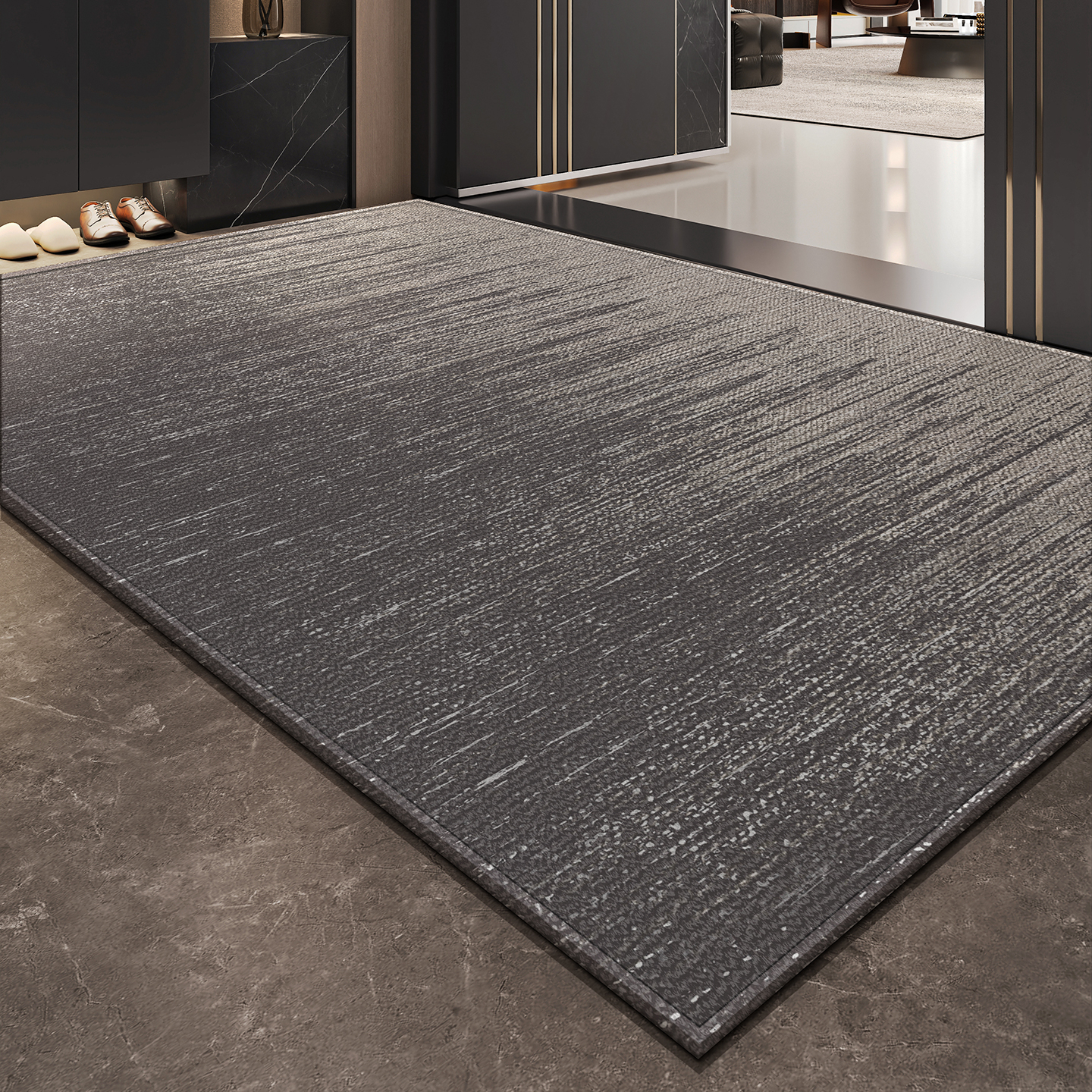 入户门地垫新款进门门口入门脚垫耐脏防滑家用玄关地毯高端可定制