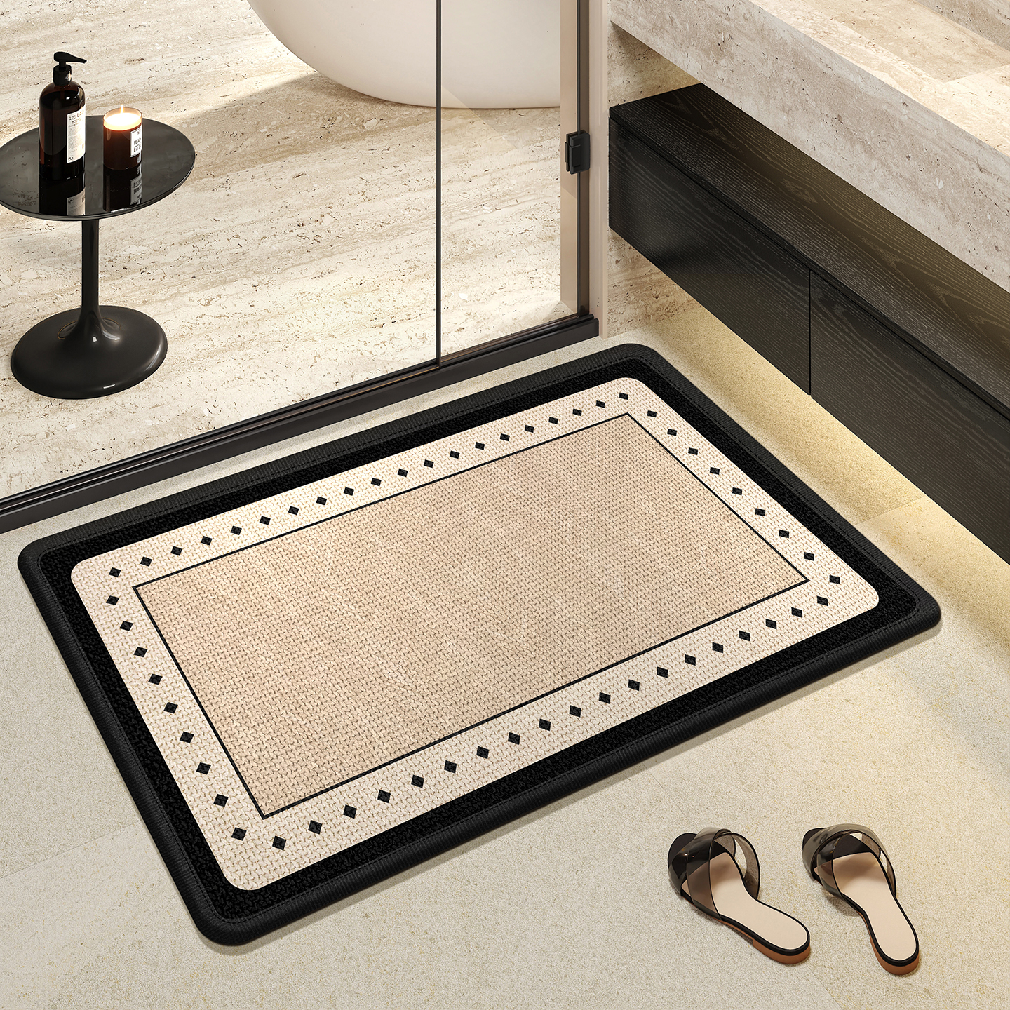 防滑耐磨吸水垫浴室地垫卫生间门口加厚防滑即干脚垫门垫厕所地毯