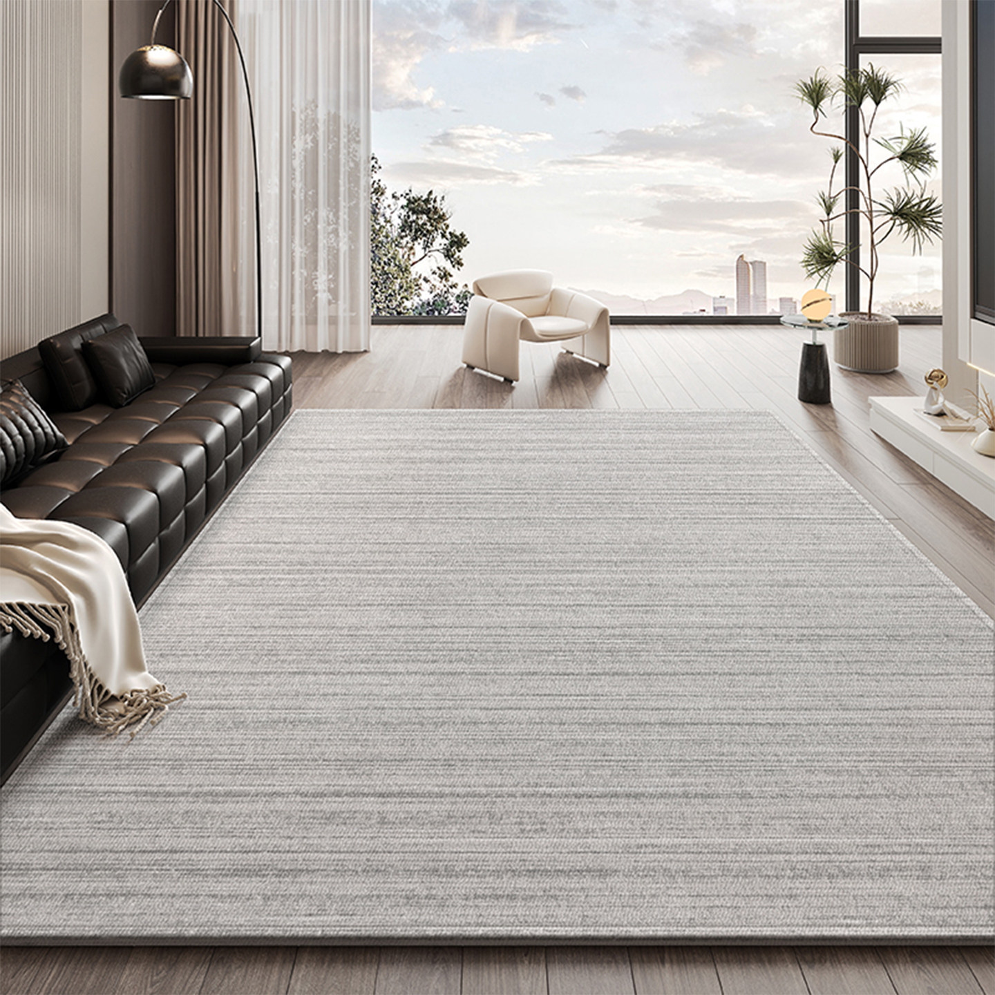 现代简约风家用客厅地毯现代简约2026新款高级感卧室沙发茶几地垫