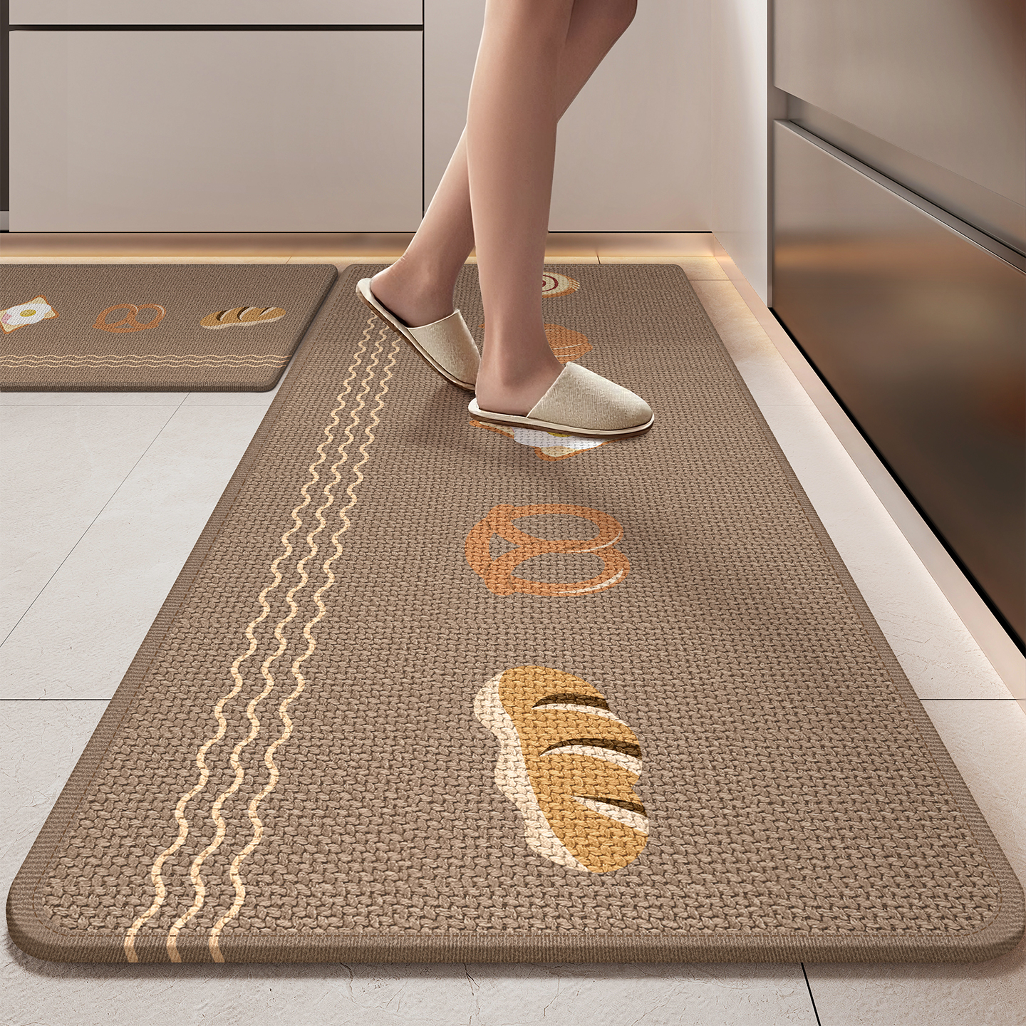 厨房地垫防滑防油地毯可擦免洗脚垫吸水专用地毯长条门口耐脏垫子