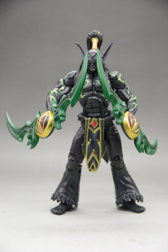 7寸 风暴英雄 魔兽世界 恶魔形态 黑色伊利丹 网红雕像模型手办