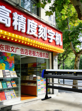 微宏H1380型高精度刻字机专业广告图文店即时贴双层不干胶贴设备