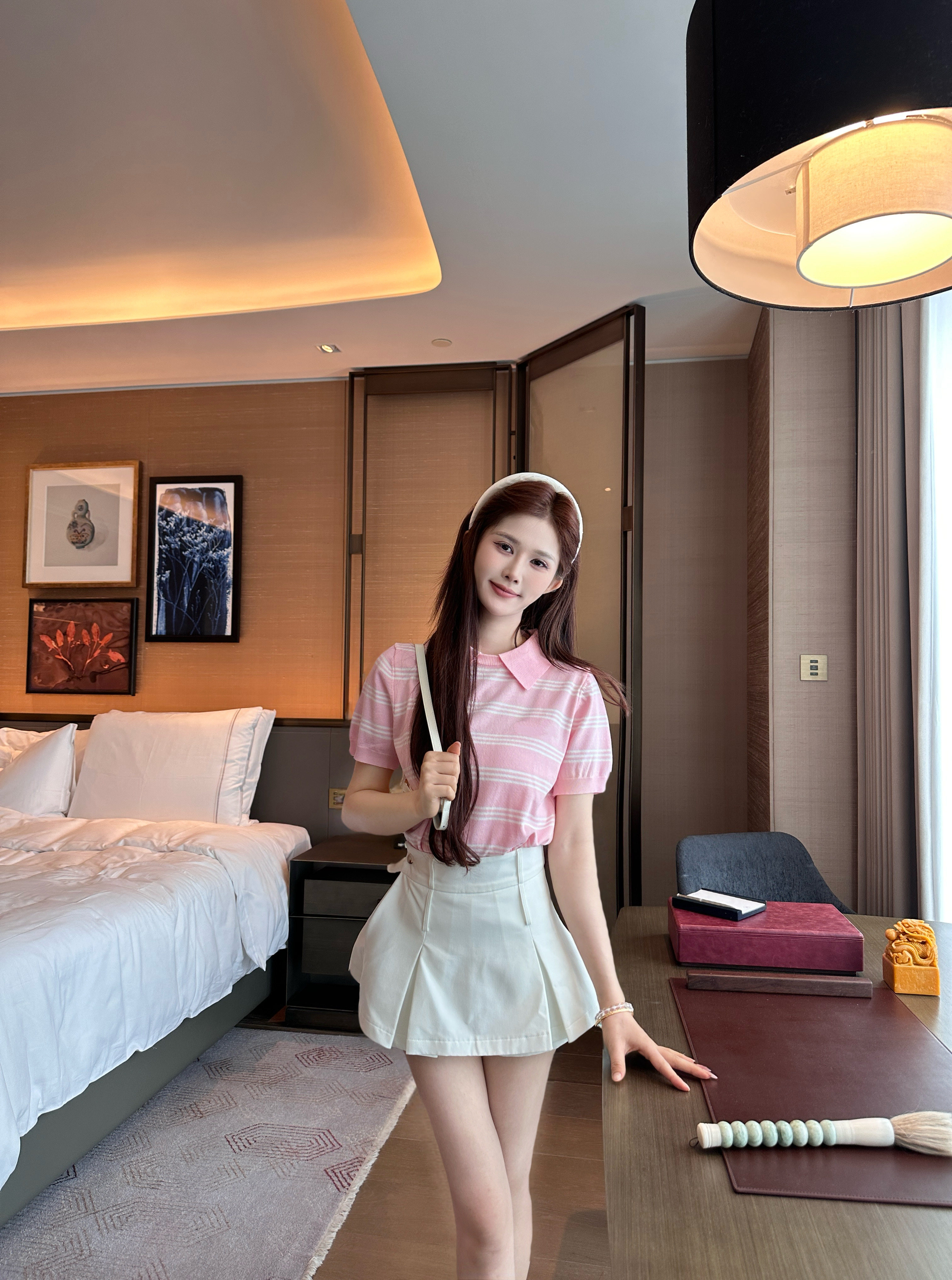 【Cikky定制】常规款小个子气质短袖套头款女夏季炸街减龄短裙