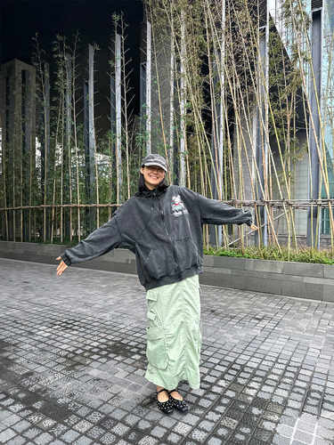 重磅砂洗复古米奇连帽卫衣